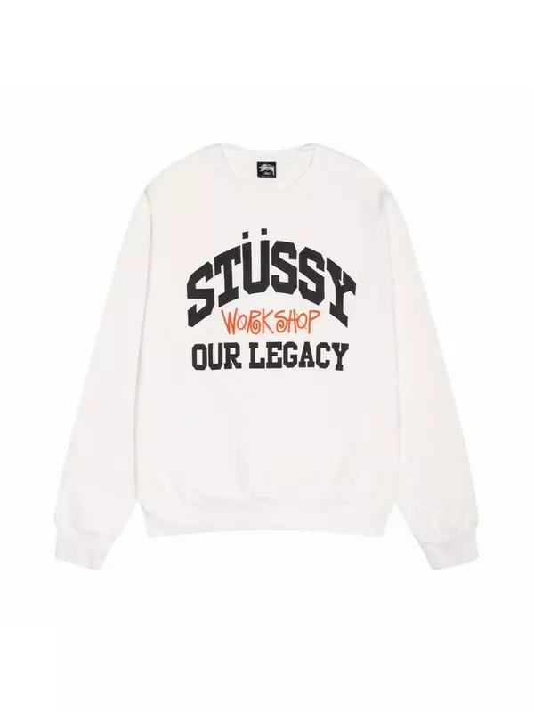 Свитер Stussy x Our Legacy x Our Legacy Work Shop Collegiate Pigment Dyed Crew, Natural