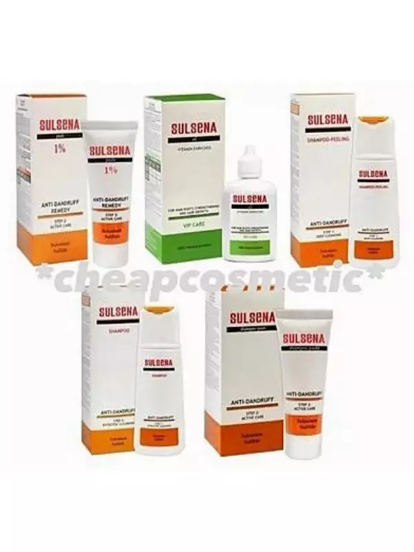 Шампунь, пилинг, паста линии ухода против перхоти, Sulsena
