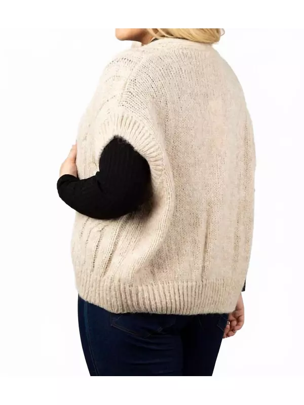 Воздушный бескаркасный кардиган из альпаки плюс в цвете айвори Summum, слоновая кость