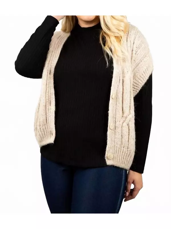 Воздушный бескаркасный кардиган из альпаки плюс в цвете айвори Summum, слоновая кость