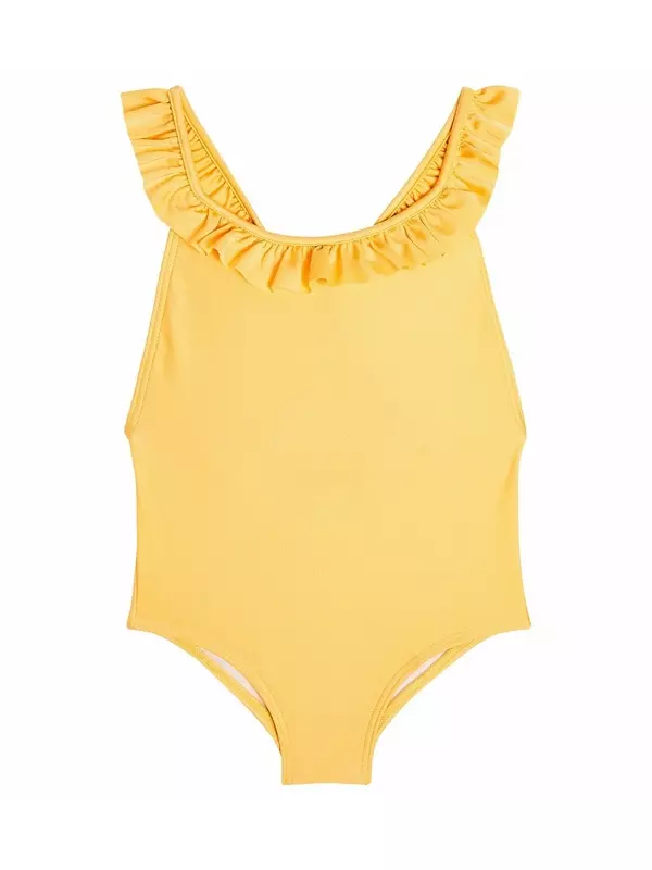 Купальник с оборками Suncracy, желтый