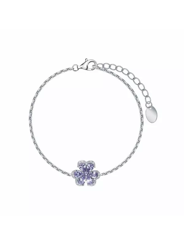 Серебряный браслет с фианитами