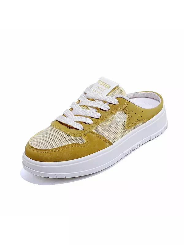 SUPEREDGE Женские противоскользящие тапочки с закрытым носком, устойчивые к запахам, желтые, цвет Yellow