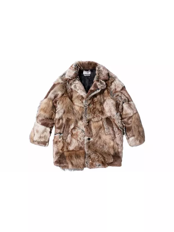 Шуба меховая Supreme, коричневый