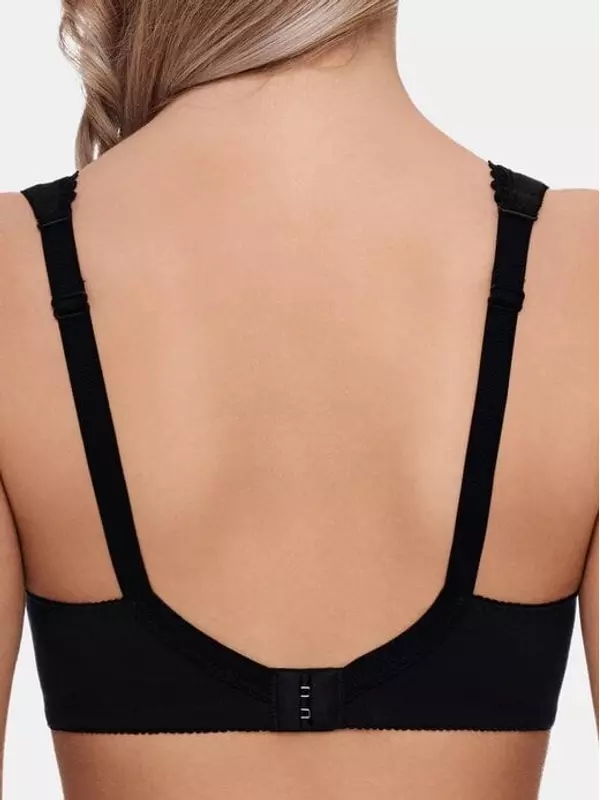 Бюстгальтер без косточек из органического хлопка Susa, черный