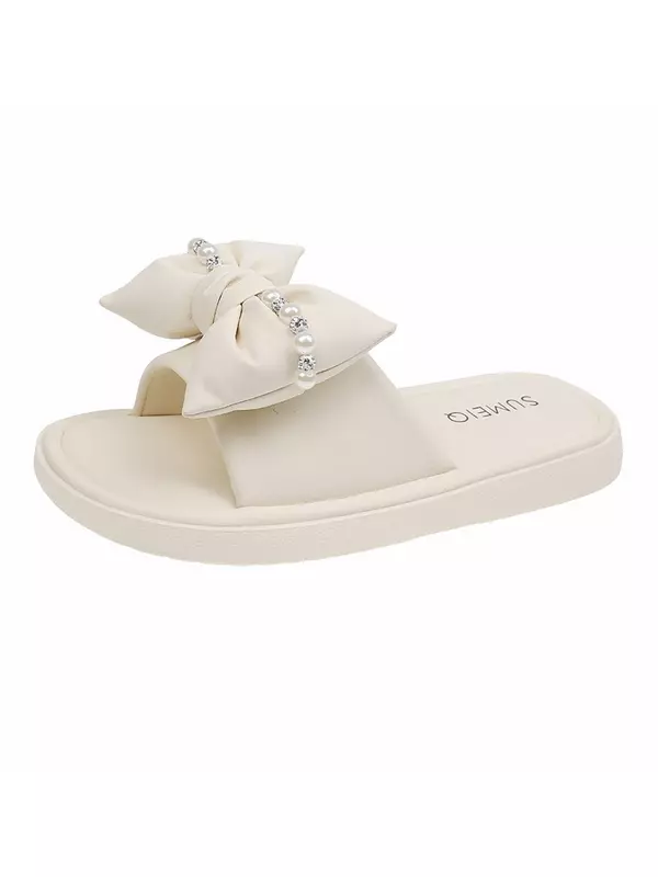 Устойчивые к истиранию антибактериальные тапочки-слайды женские цвета экрю TAFN, Ecru