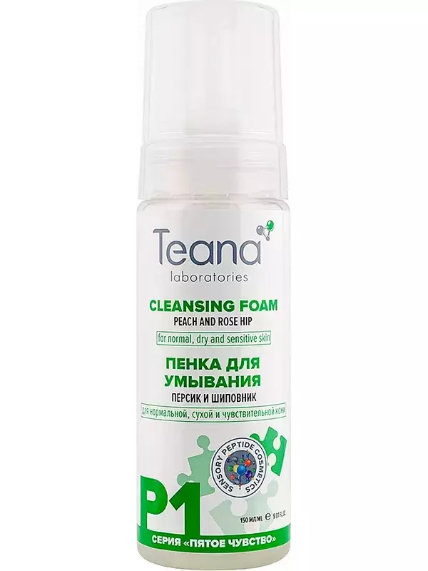 TEANA Пенка с экстрактом персика и шиповника для умывания 150 мл