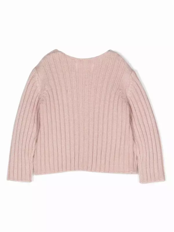 Кардиган в рубчик TEDDY & MINOU, розовый