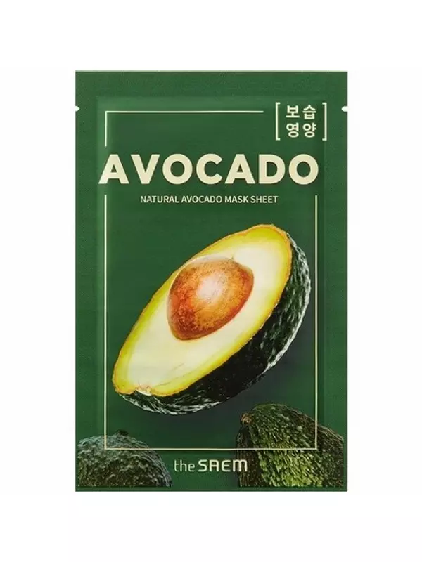Тканевая маска с натуральным авокадо 21 мл The Saem