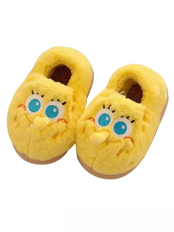 Thin strips Бытовые тапочки тонкие полоски, Половина упаковки лимонно-желтого цвета.