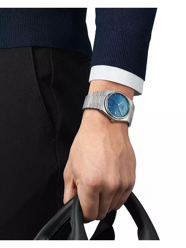 Часы Tissot PRX Powermatic 80, 40 мм, синий