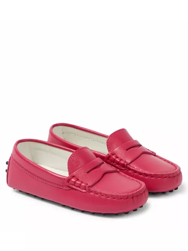 Кожаные мокасины gommino Tod'S Junior, розовый