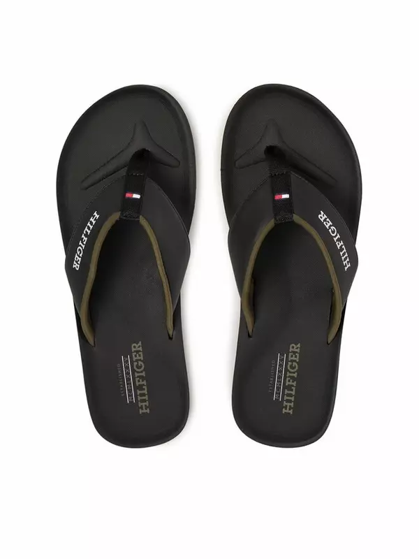 Сланцы Padded Comfort Hilfiger B Sandal FM0FM05440 Tommy Hilfiger, черный