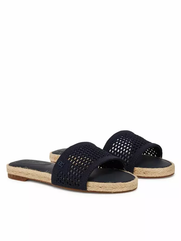 Эспадрильи Knit Mesh Espadrille Flat Sandal FW0FW08744 Tommy Hilfiger, синий