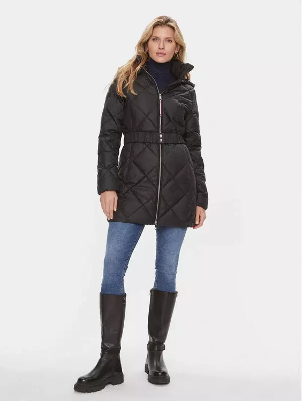 Пуховик стандартного кроя Tommy Hilfiger, черный