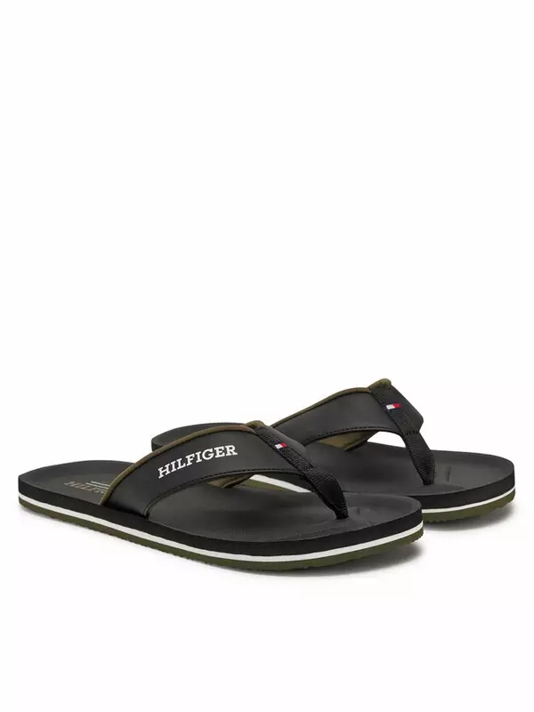 Сланцы Padded Comfort Hilfiger B Sandal FM0FM05440 Tommy Hilfiger, черный