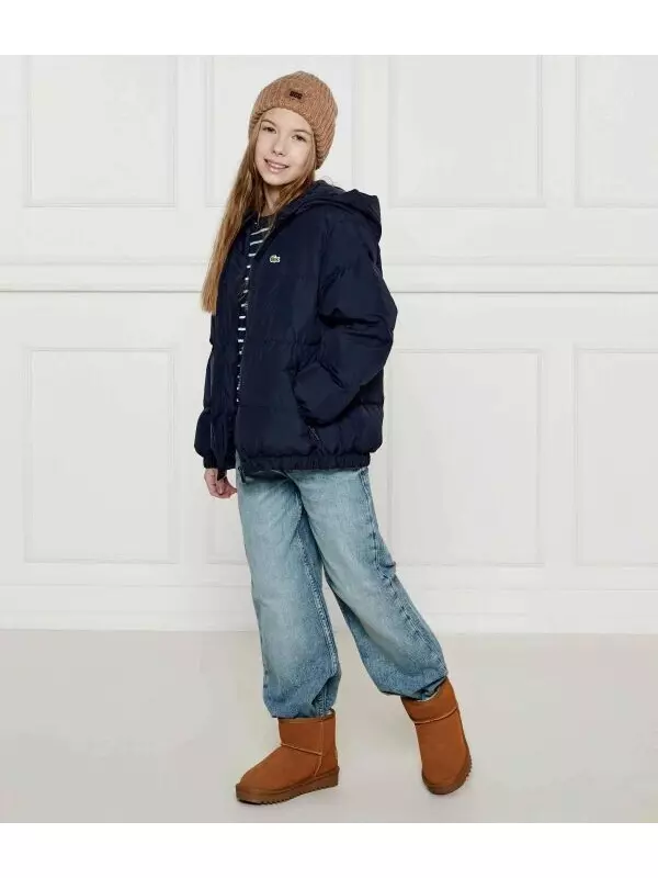 Угги детские Tommy Hilfiger из овчины короткие, коричневый