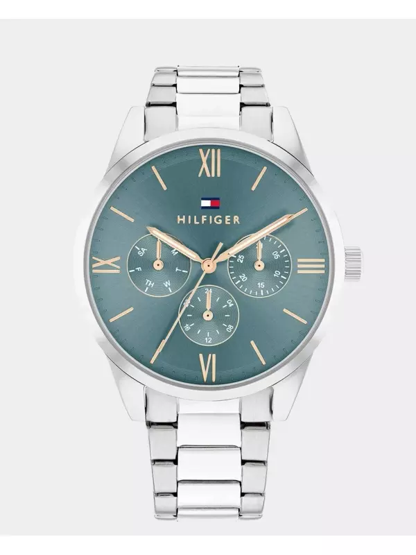 Camille 1782745 многофункциональные стальные женские часы Tommy Hilfiger, серебряный