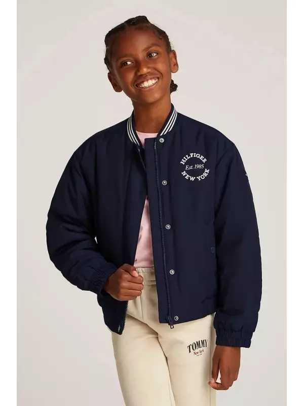 Детская куртка-бомбер Tommy Hilfiger, черный