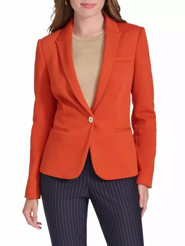 Строгий блейзер из смесовой полиэстера Tommy Hilfiger, цвет Paprika