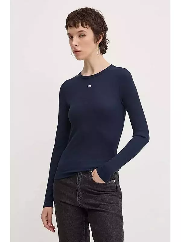 Лонгслив Tommy Jeans, темно-синий