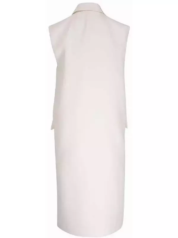 TOTEME длинный блейзер без рукавов, белый