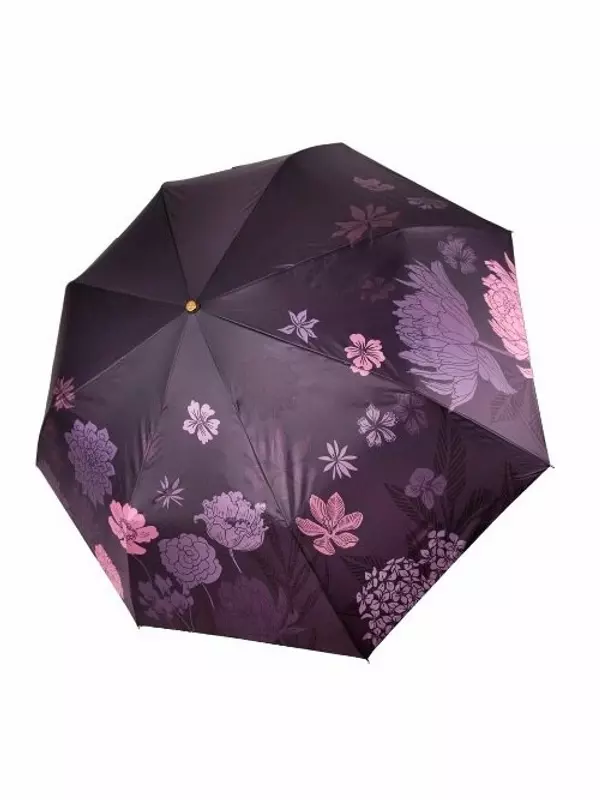 Зонт Три слона, фиолетовый/черный