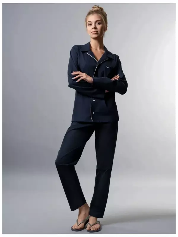 Пижама Trigema TRIGEMA (1 шт.), цвет морской волны