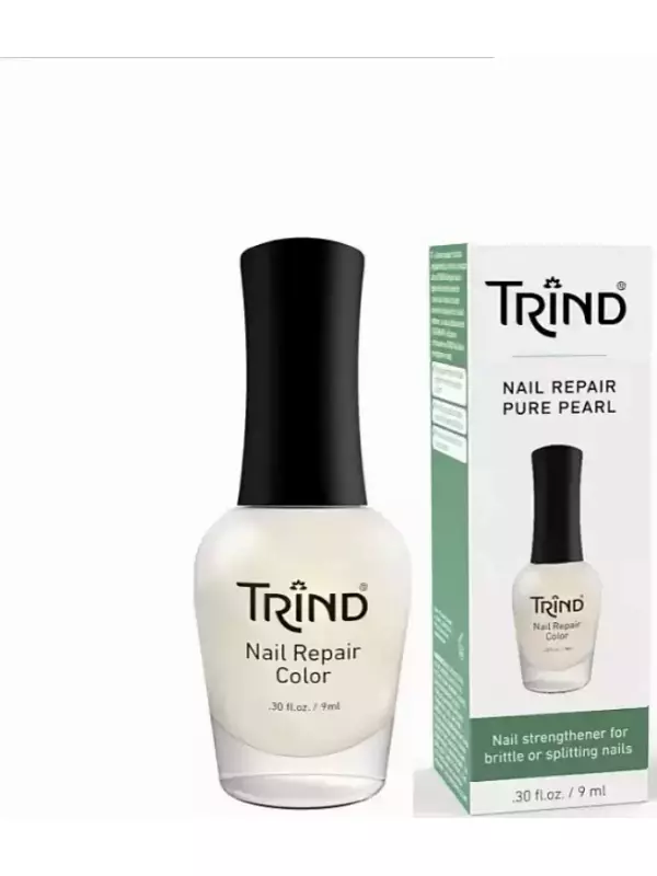 TRIND Укрепитель для ногтей белый перламутр / Nail Repair Pure Pearl 9 мл