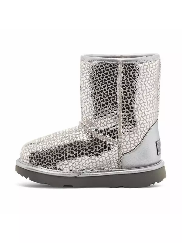 Угги детские UGG Child T Classic Ii Gel Hearts Fashion Unisex, серебряный