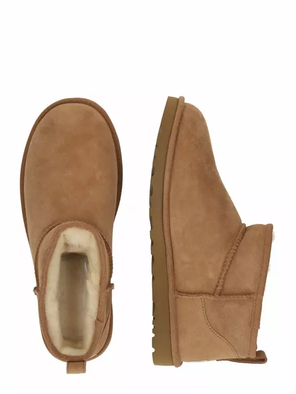 Мужские угги UGG Classic Ultra Mini замшевые короткие, карамельный