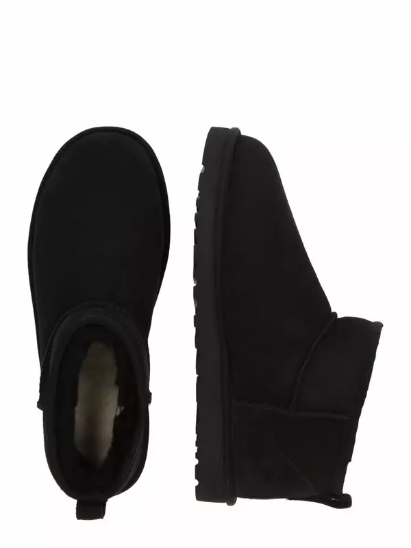 Мужские угги UGG Classic Ultra Mini замшевые с овчиной, черный