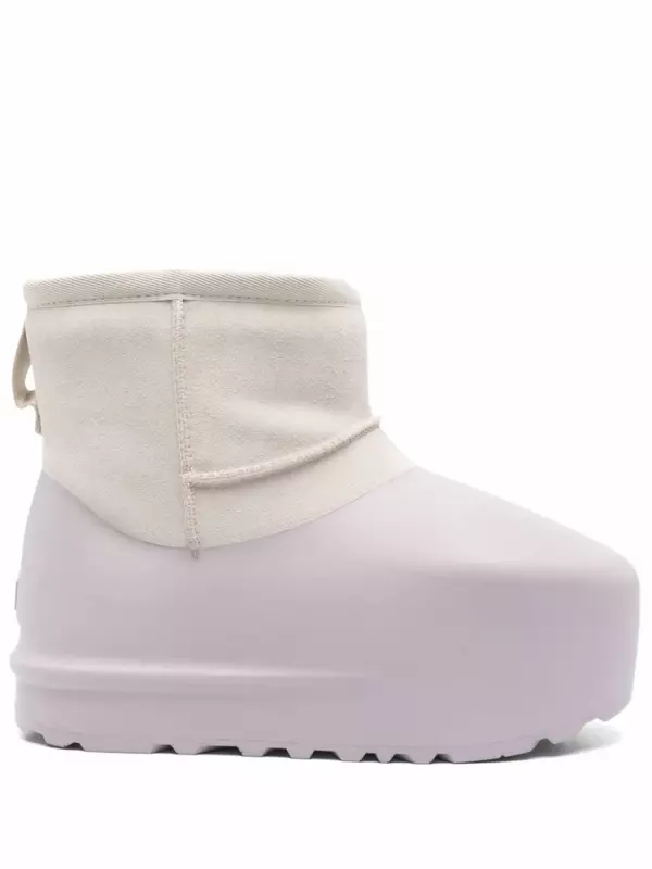 Мужские угги UGG Classic Pumped Molded комбинированные на платформе, белый