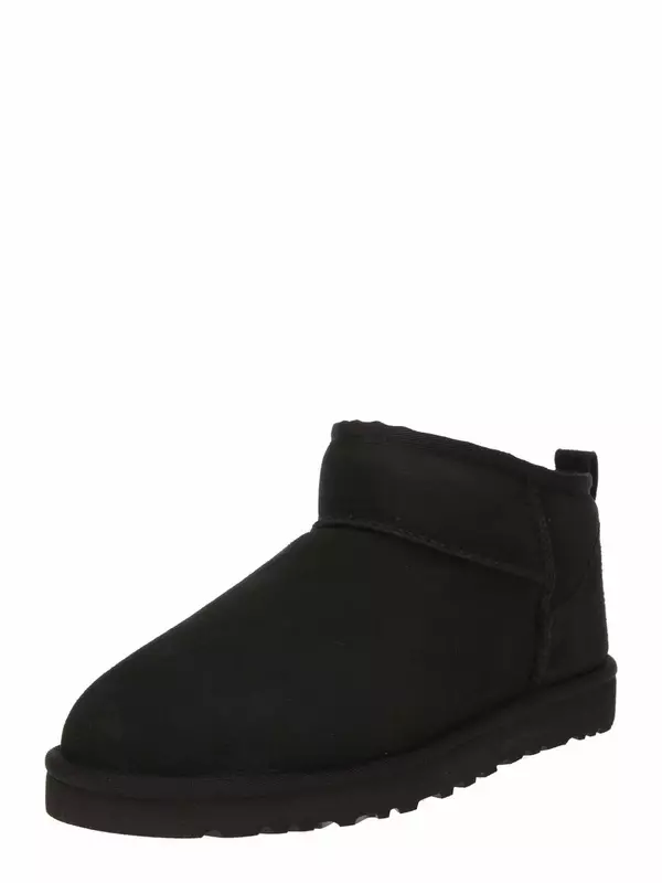 Мужские угги UGG Classic Ultra Mini замшевые с овчиной, черный
