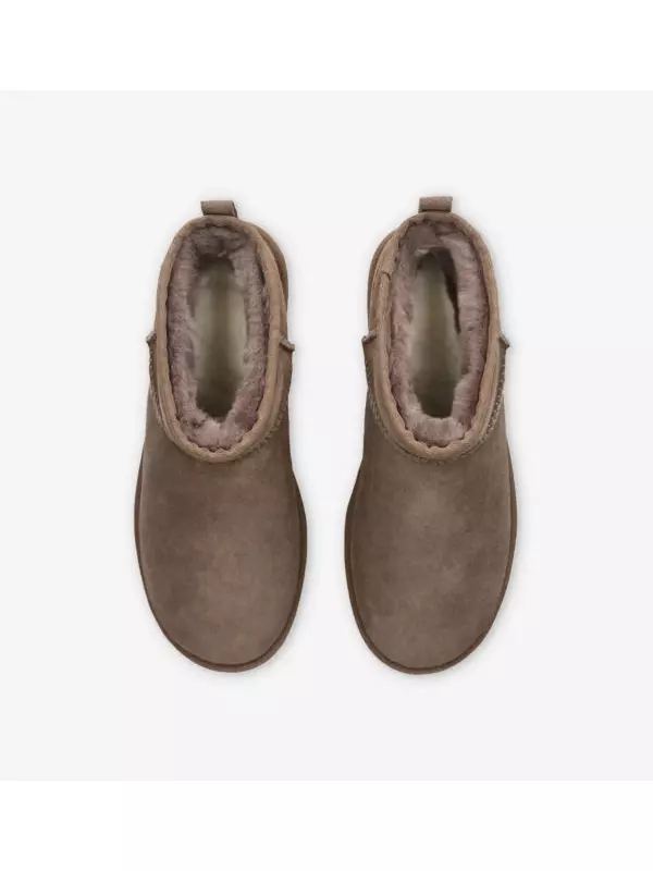 Мужские угги Ugg из овчины с нашивкой-логотипом, коричневый