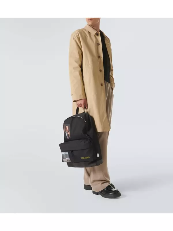 Пальто из хлопка с принтом Undercover, бежевый