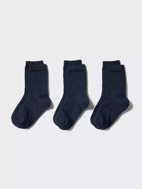 Носки 3 пары Uniqlo, цвет 69 синий