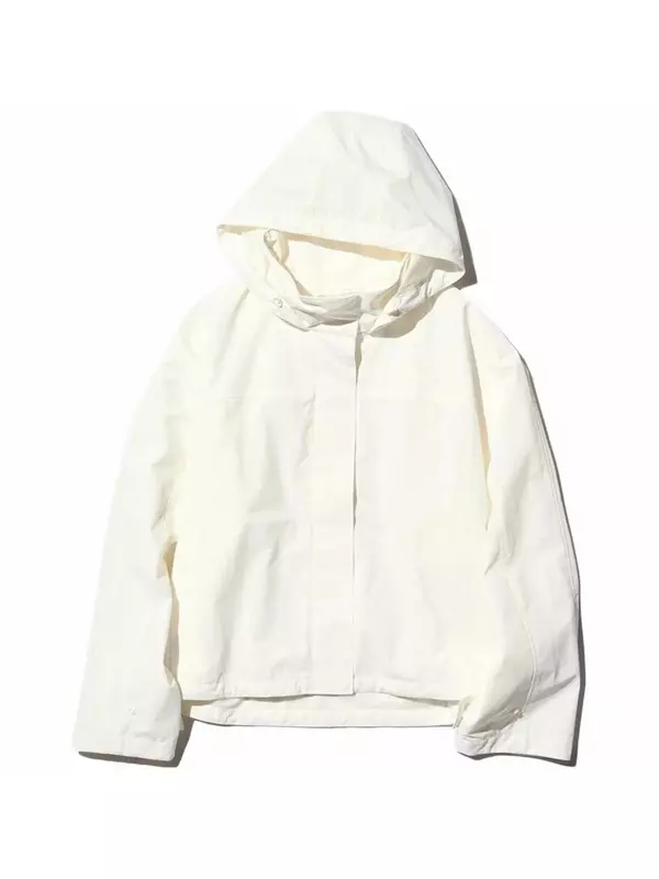 Ветровка женская Uniqlo воротник-стойка, 01 белый