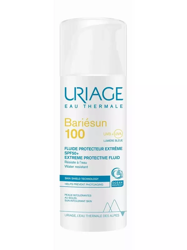 URIAGE Барьесан 100 Эмульсия для лица для экстремальной защиты SPF 50+, 50 мл