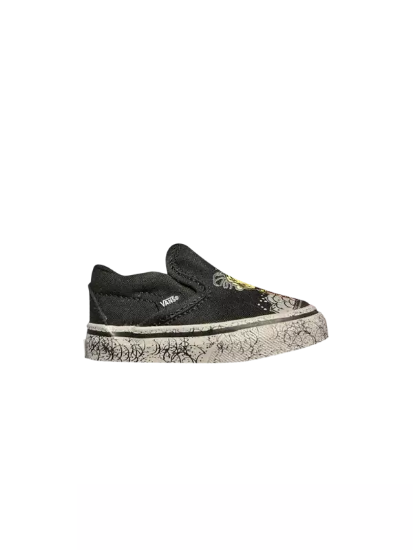 Слипоны Peanuts x Classic для малышей Vans, черный