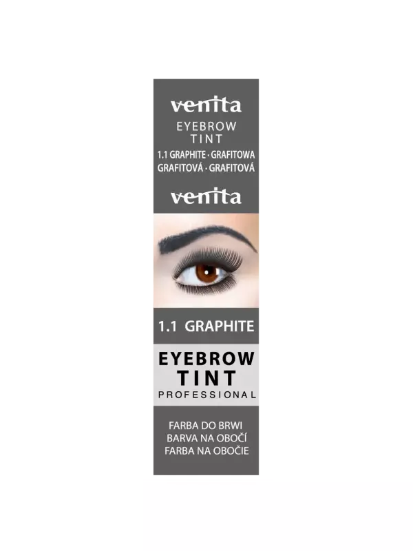 Графитовая хна для бровей Venita Eyebrow Tint, 1 шт.