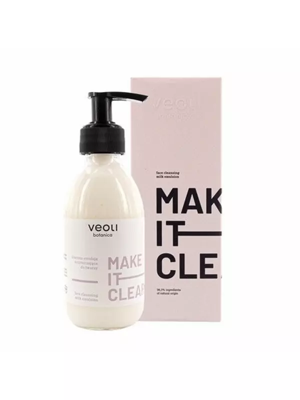 Эмульсия для лица Make It Clear очищающее молочко 200 мл для всех типов кожи, Veoli