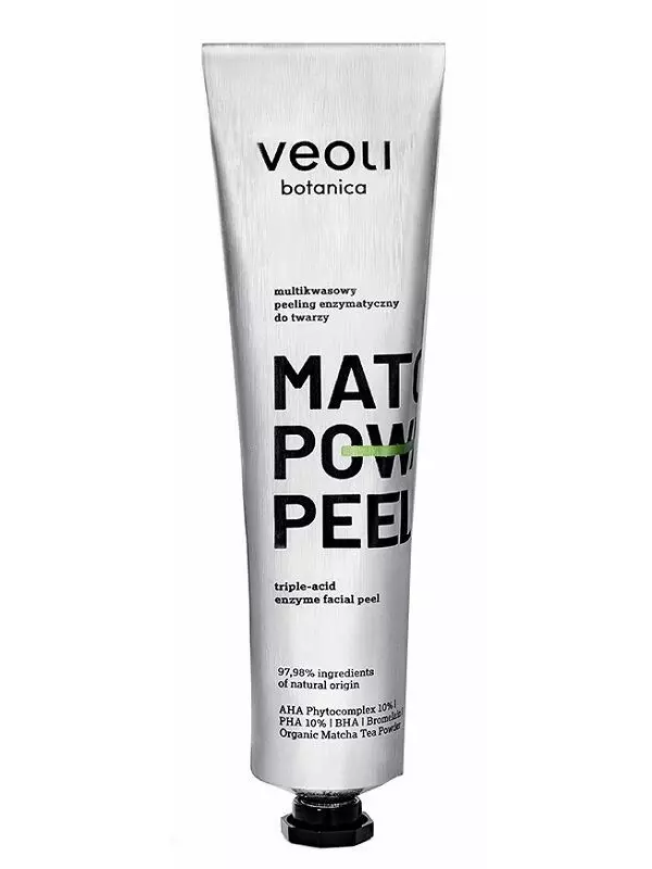Veoli Botanica Matcha Power Peel энзимный пилинг для лица, 75 ml