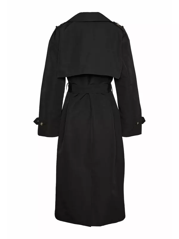 Плащ Vero Moda на пуговицах, черный