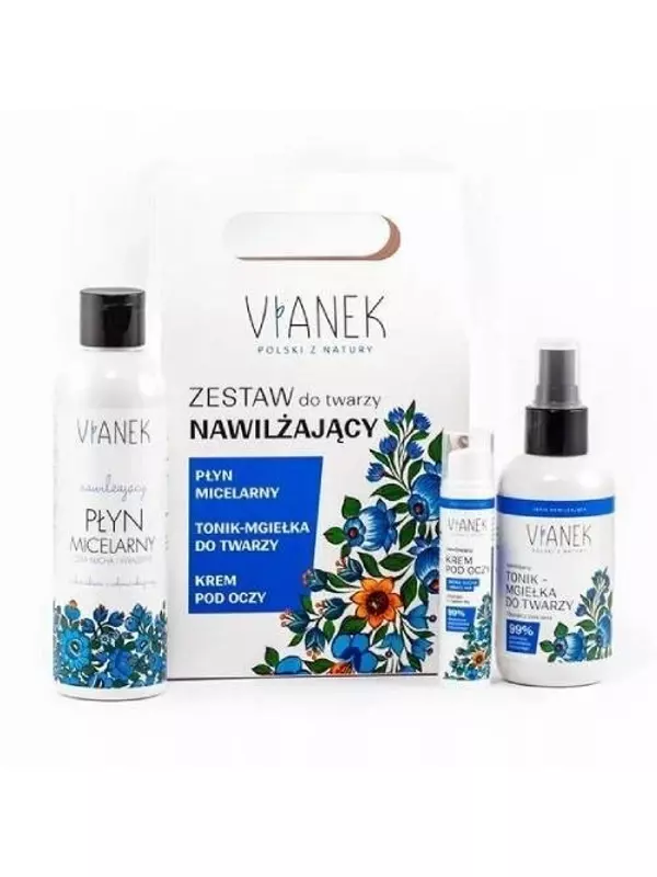 Vianek, Набор увлажняющей косметики для лица, 3 шт