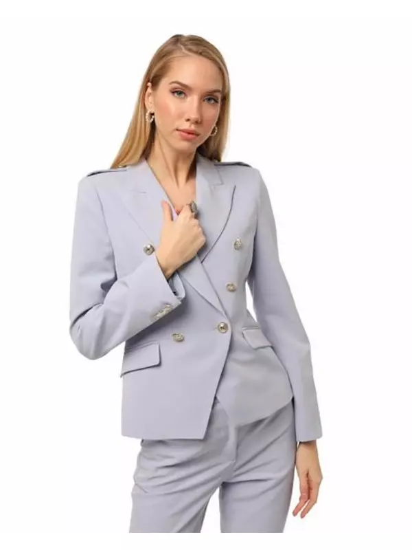 Двубортный жакет с лацканами