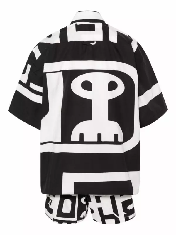 Walter Van Beirendonck рубашка комби шорты комбинезон, черный