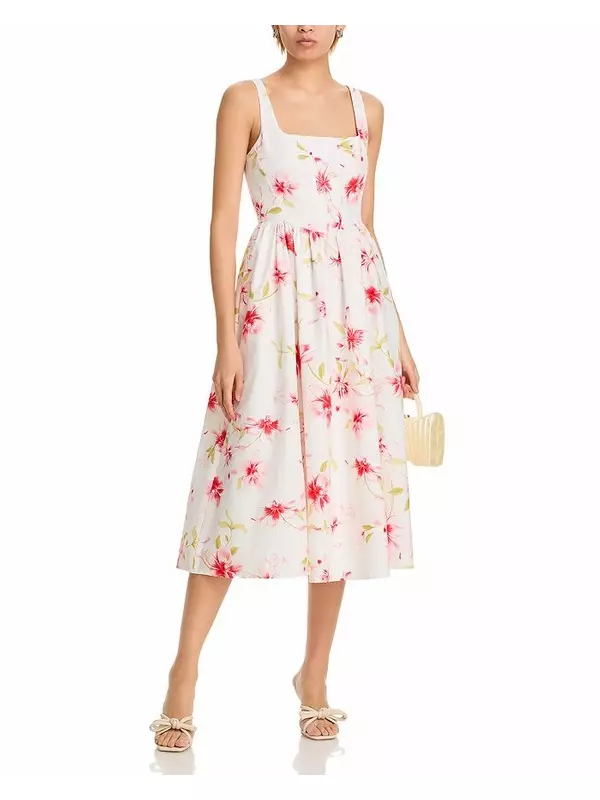 Дези Корсет Миди Платье WAYF, белый