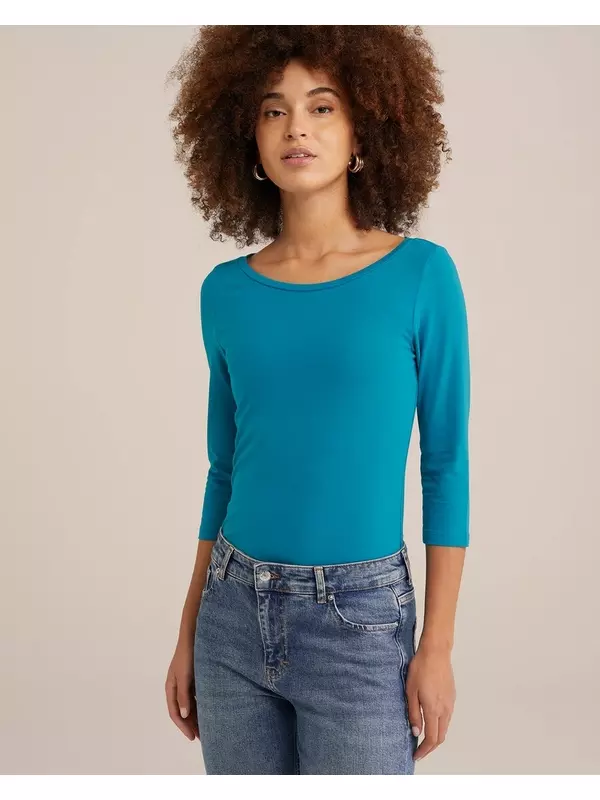 Рубашка WE Fashion, лазурный