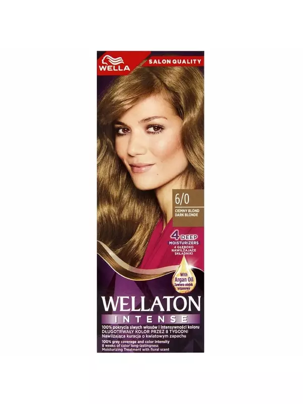 Интенсивная крем-краска Wellaton, оттенок Темно-русый 6/0